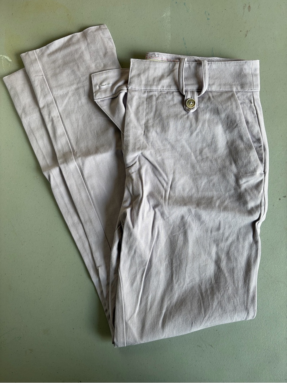 Anthropologie The Essential Slim Trousers Lilac Lavender Purple Size 2 (EU 34 /